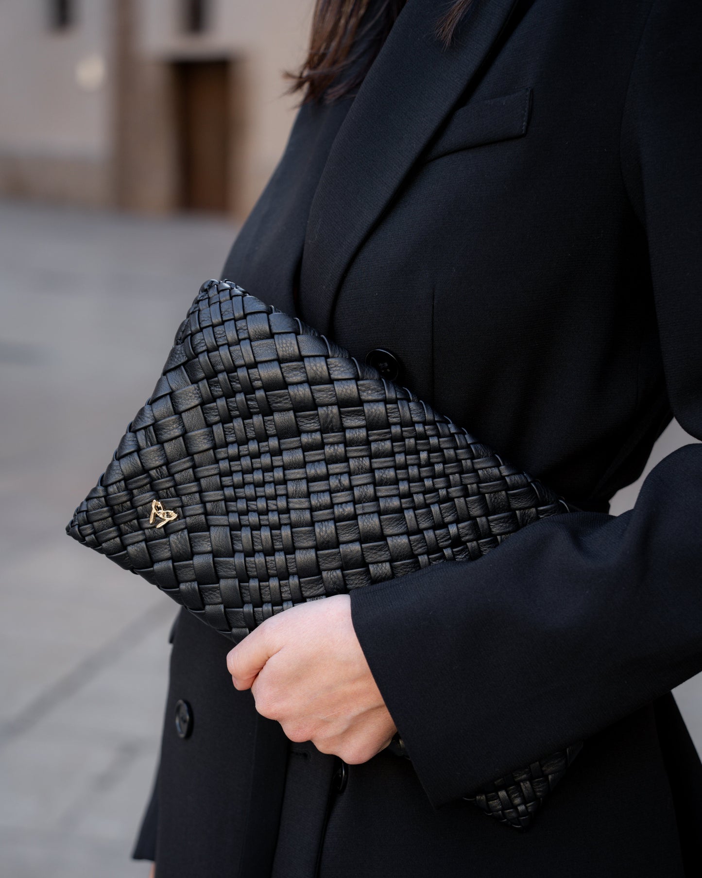 Handwoven Bag 4389 Nero