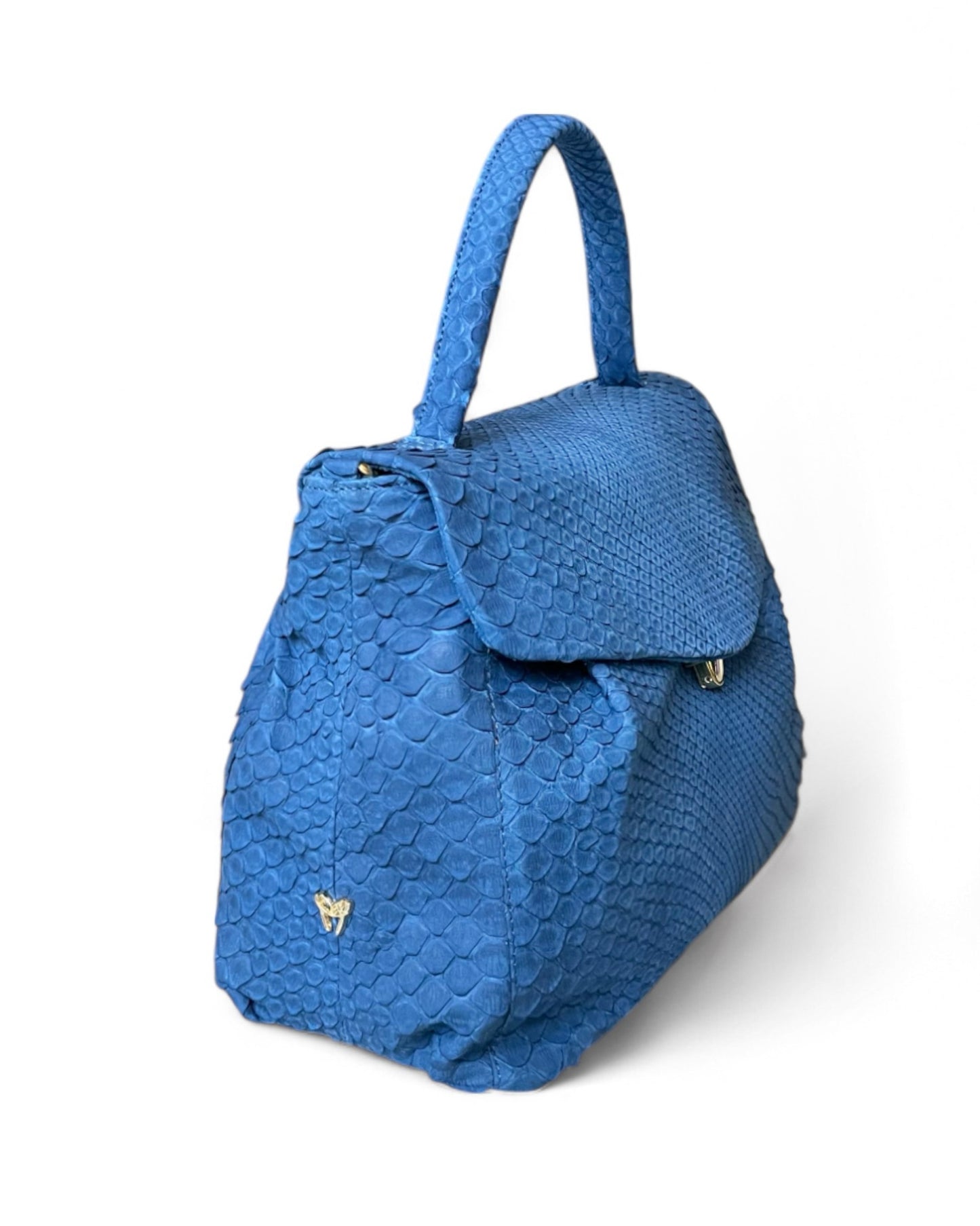 Fine Leather Bag 4861 Skyblue