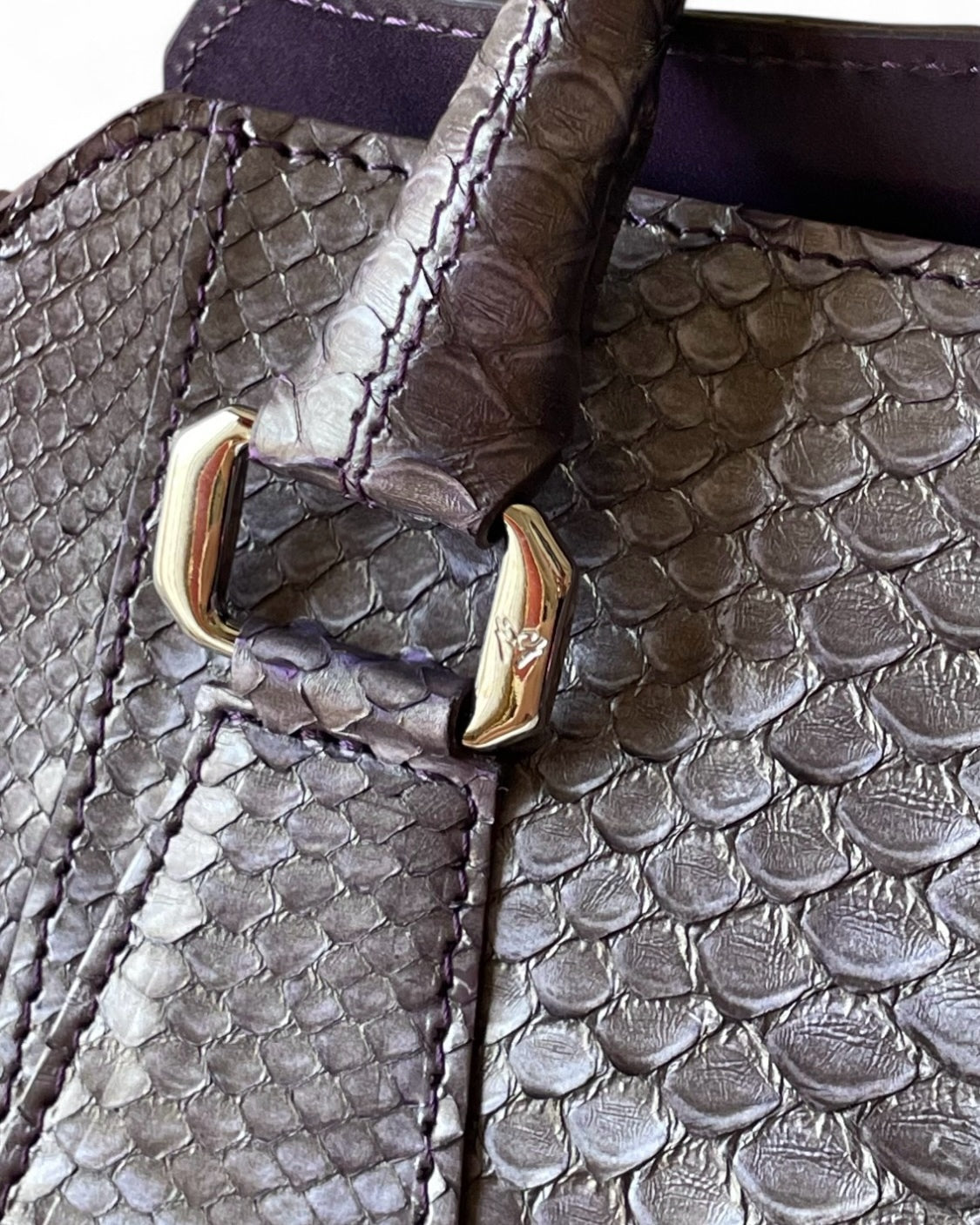Fine Leather Bag 4930 Purpleviola
