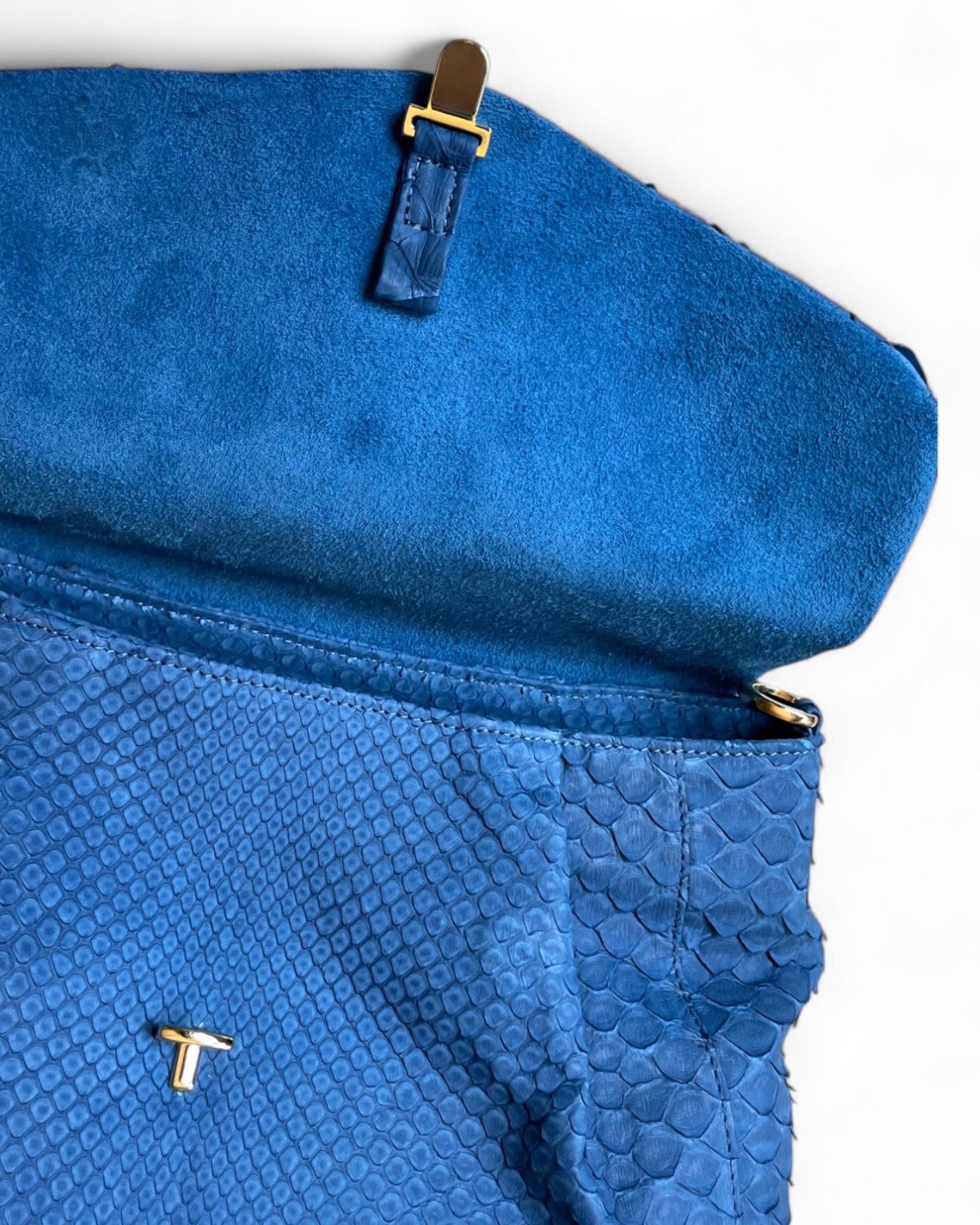 Fine Leather Bag 4861 Skyblue