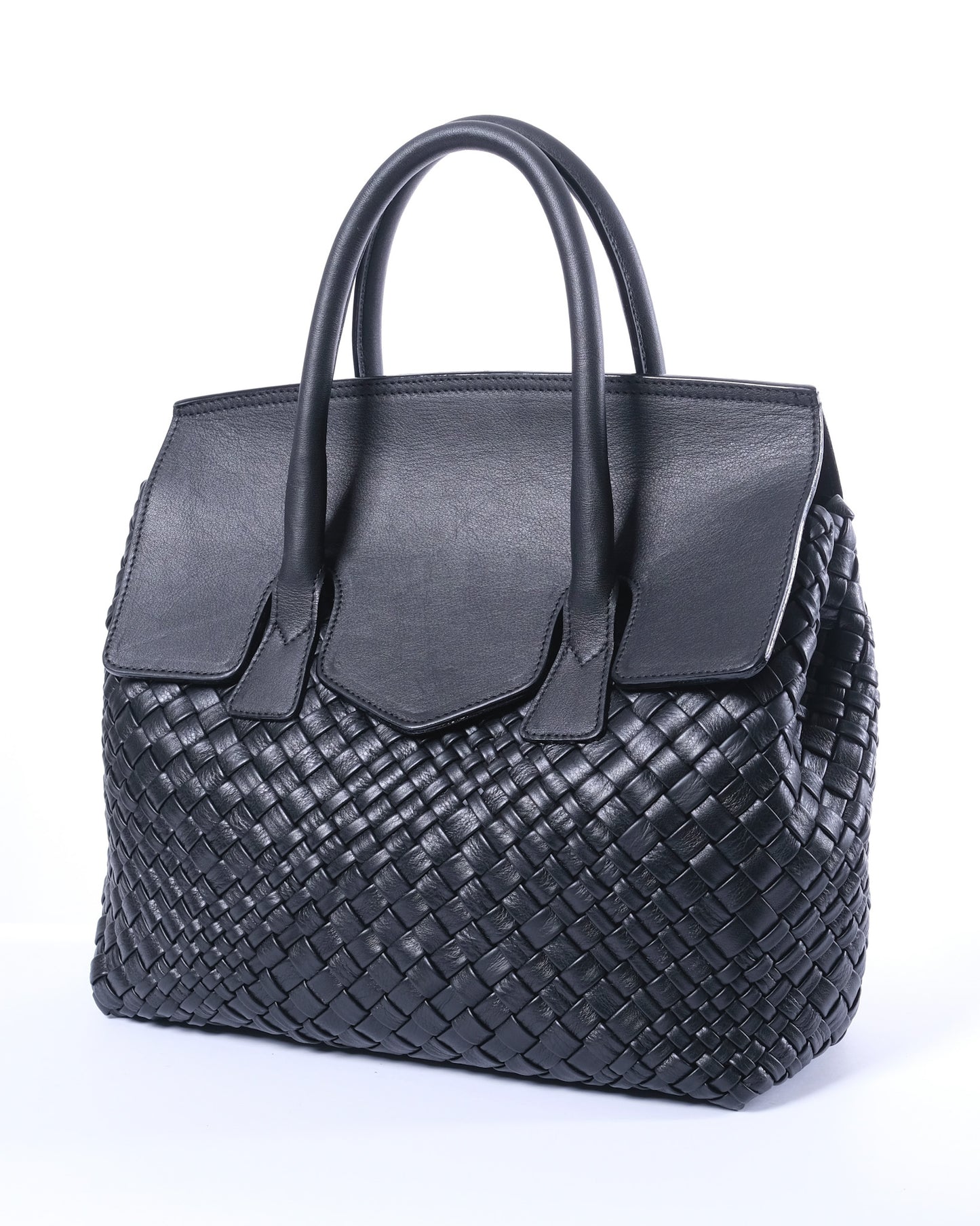 Handwoven Shopper Bag 4852 Nero