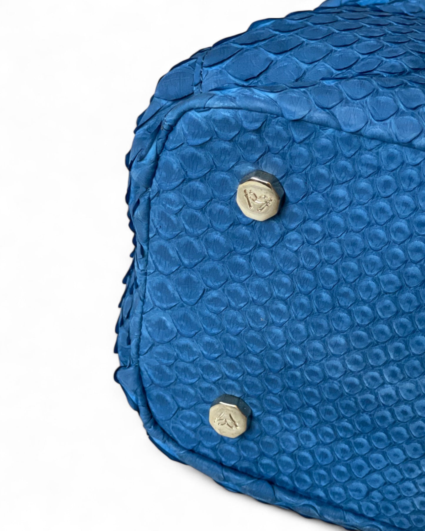 Fine Leather Bag 4861 Skyblue