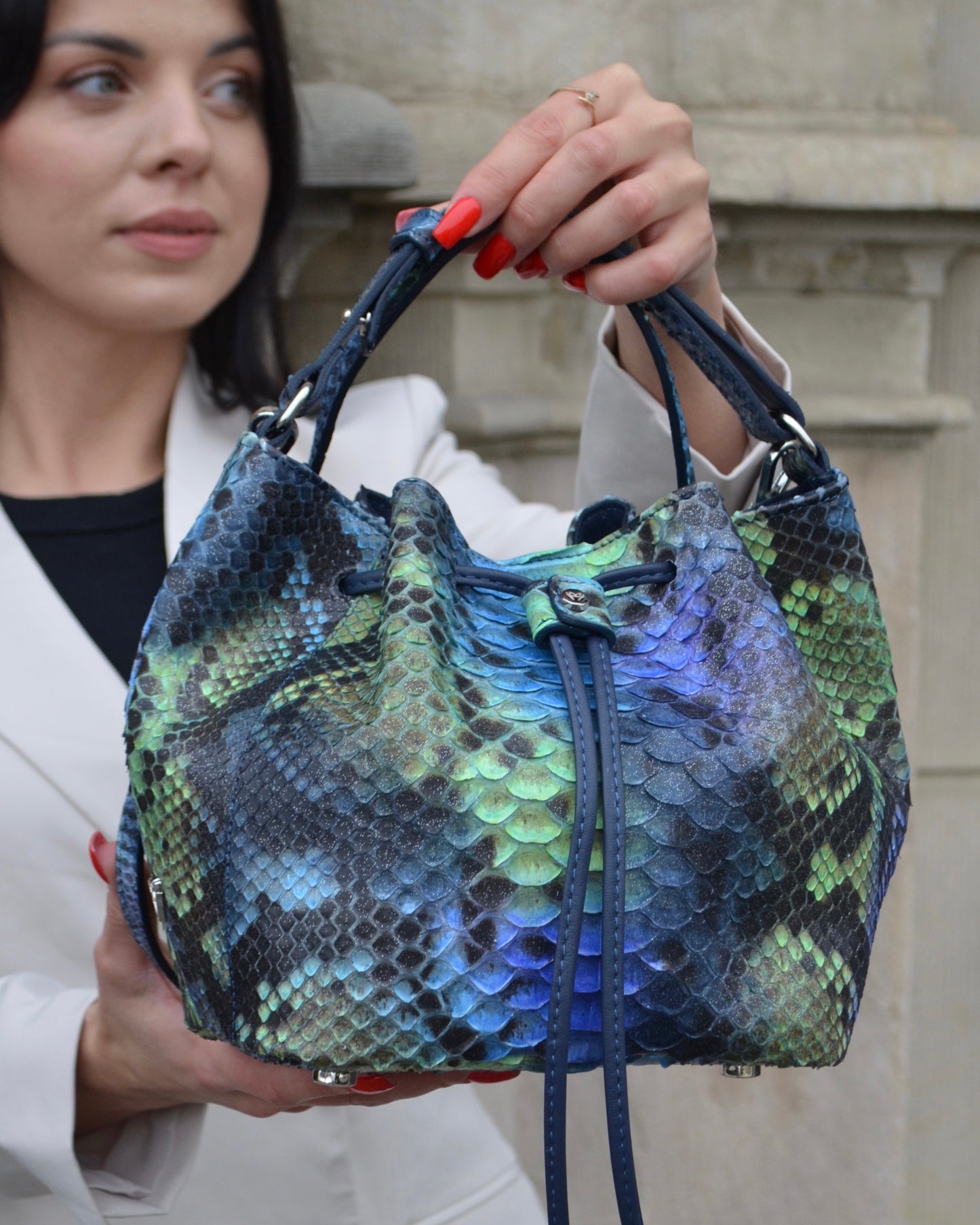 Fine Leather Bag 4871 Multicolor