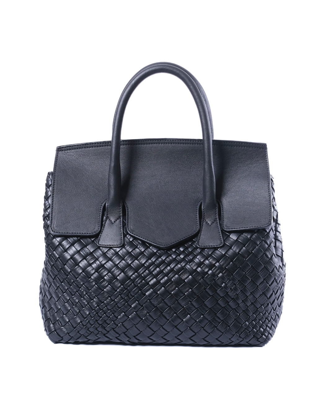 Handwoven Shopper Bag 4852 Nero