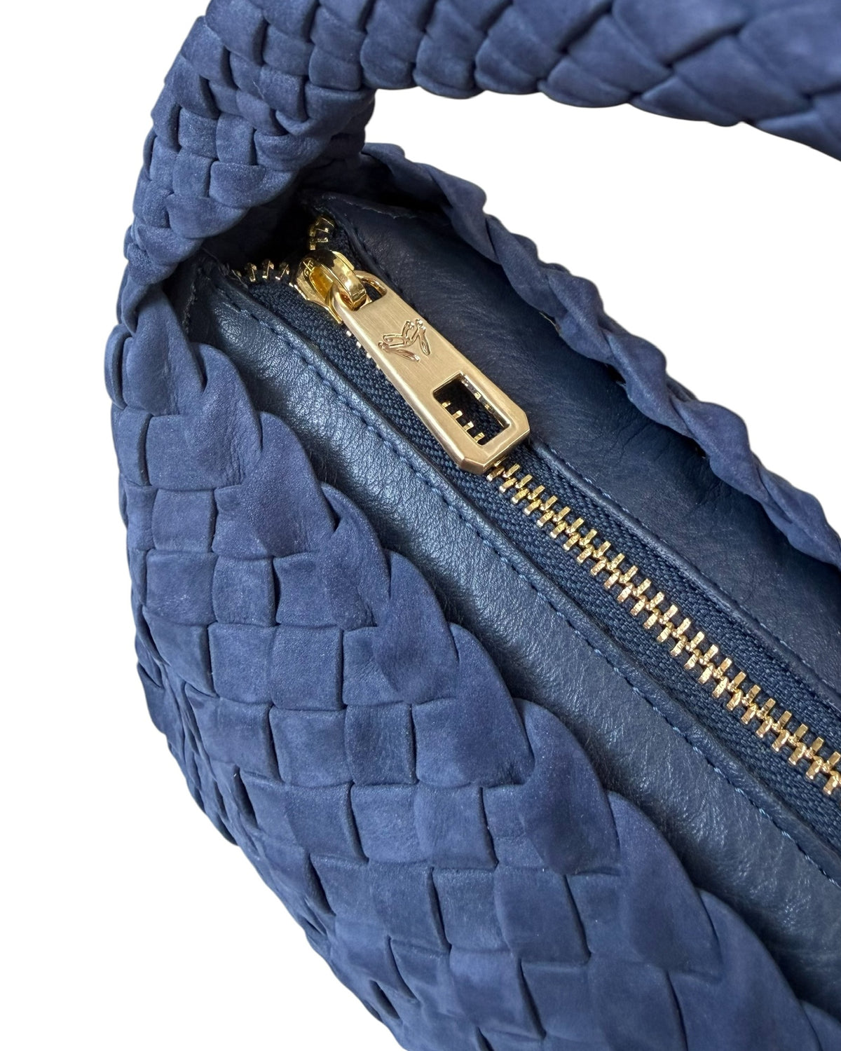 Handwoven Nubuck Bag 4507 Navy