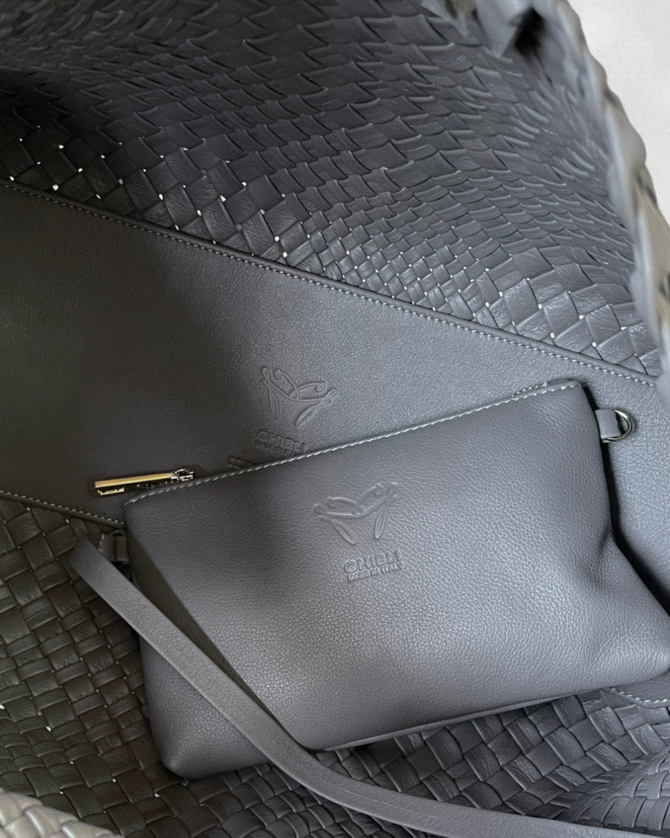 Handgewebte Tasche 4296 Fumo