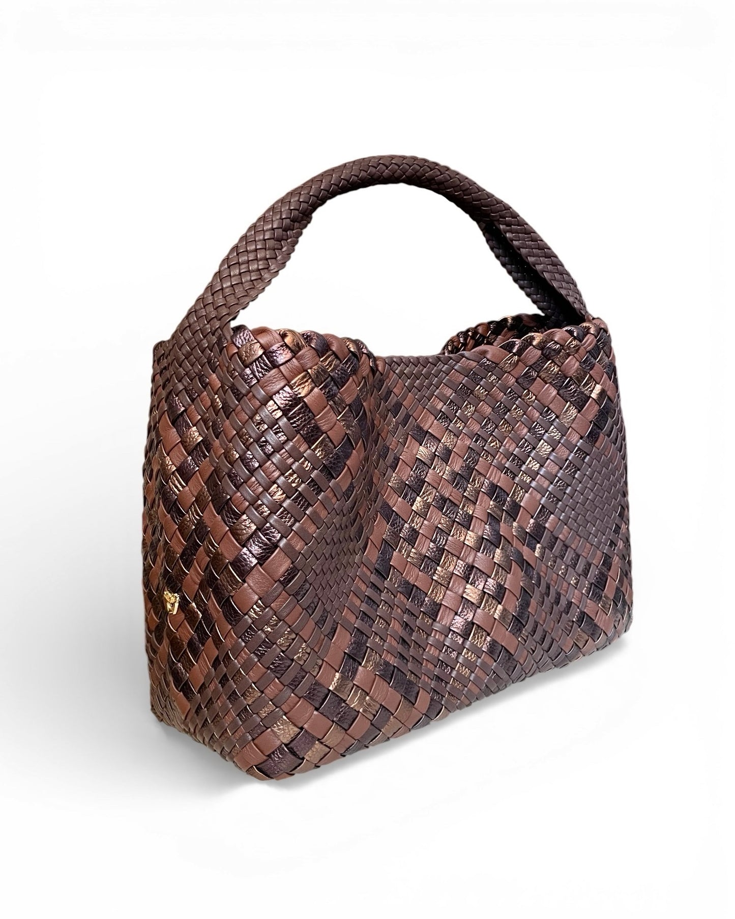 Handgewebte Tasche 4296 Schoko-Mix