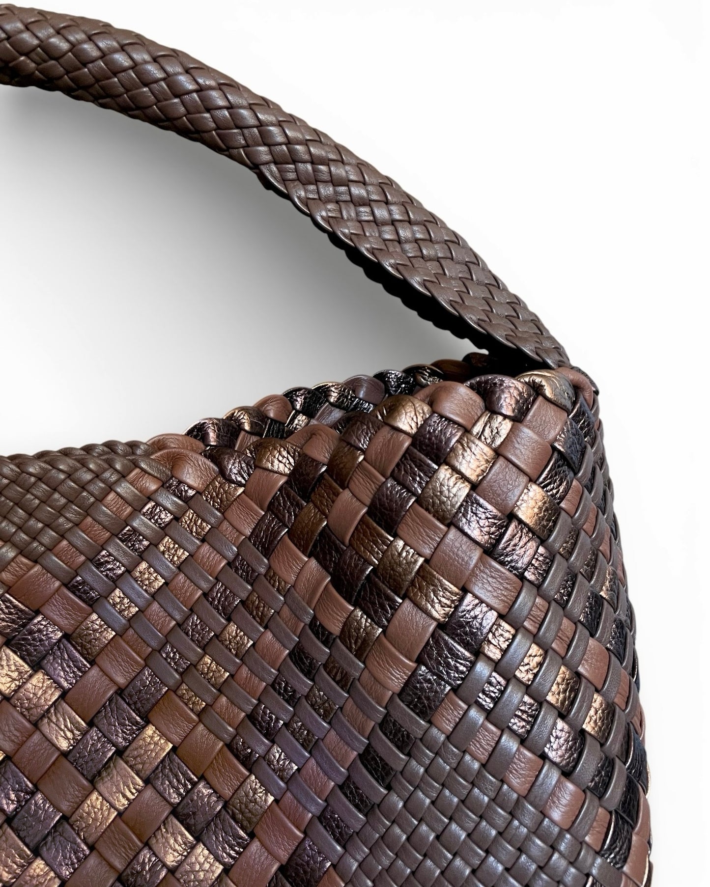 Handgewebte Tasche 4296 Schoko-Mix