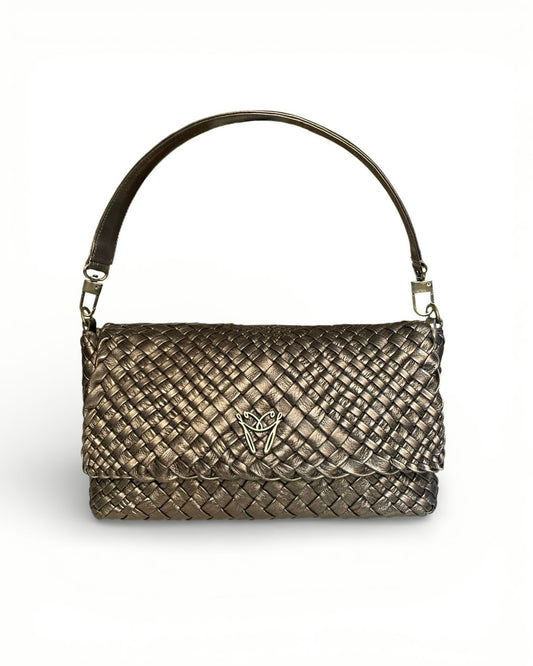 Handgewebte Tasche 5075 Besatz7549