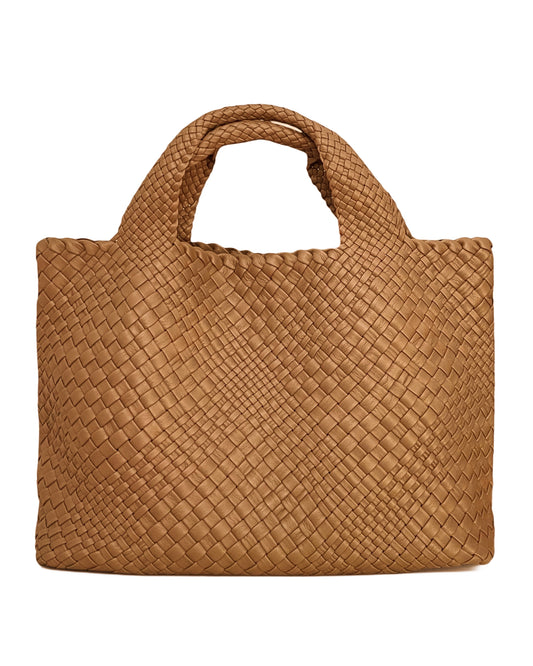 Handgewebte Tasche 4344 Cognac