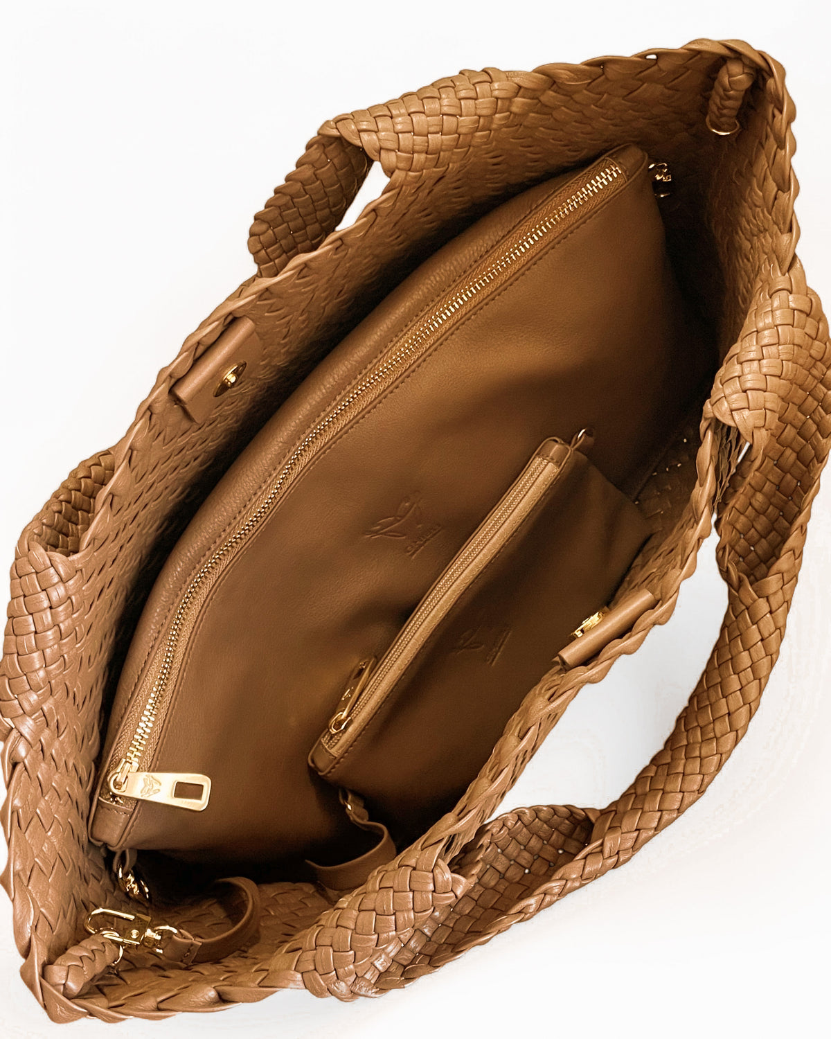 Handwoven Bag 4344 Cognac