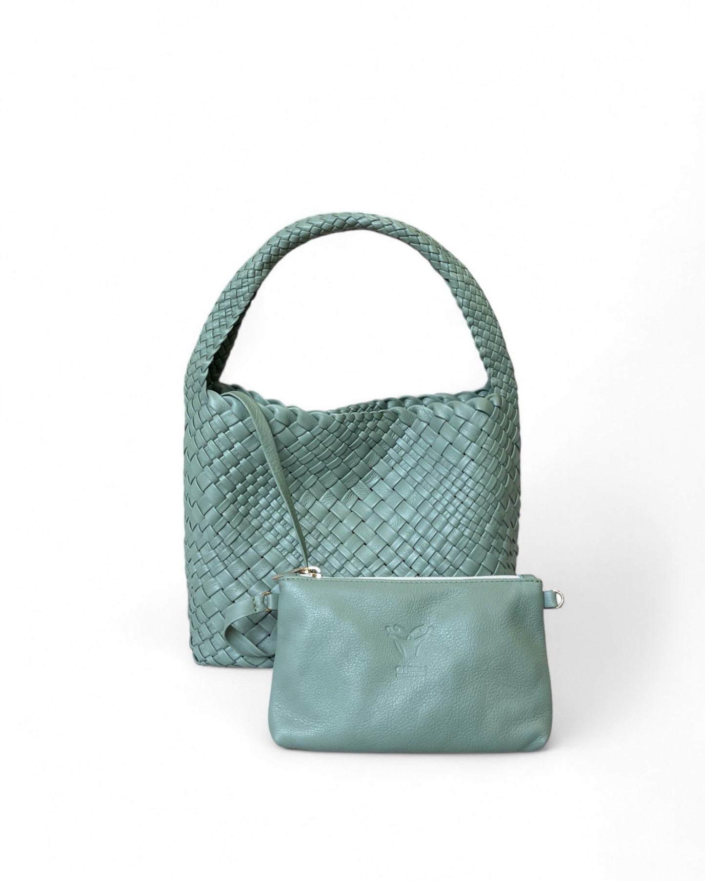 Handgewebte Tasche 4665 Salvia
