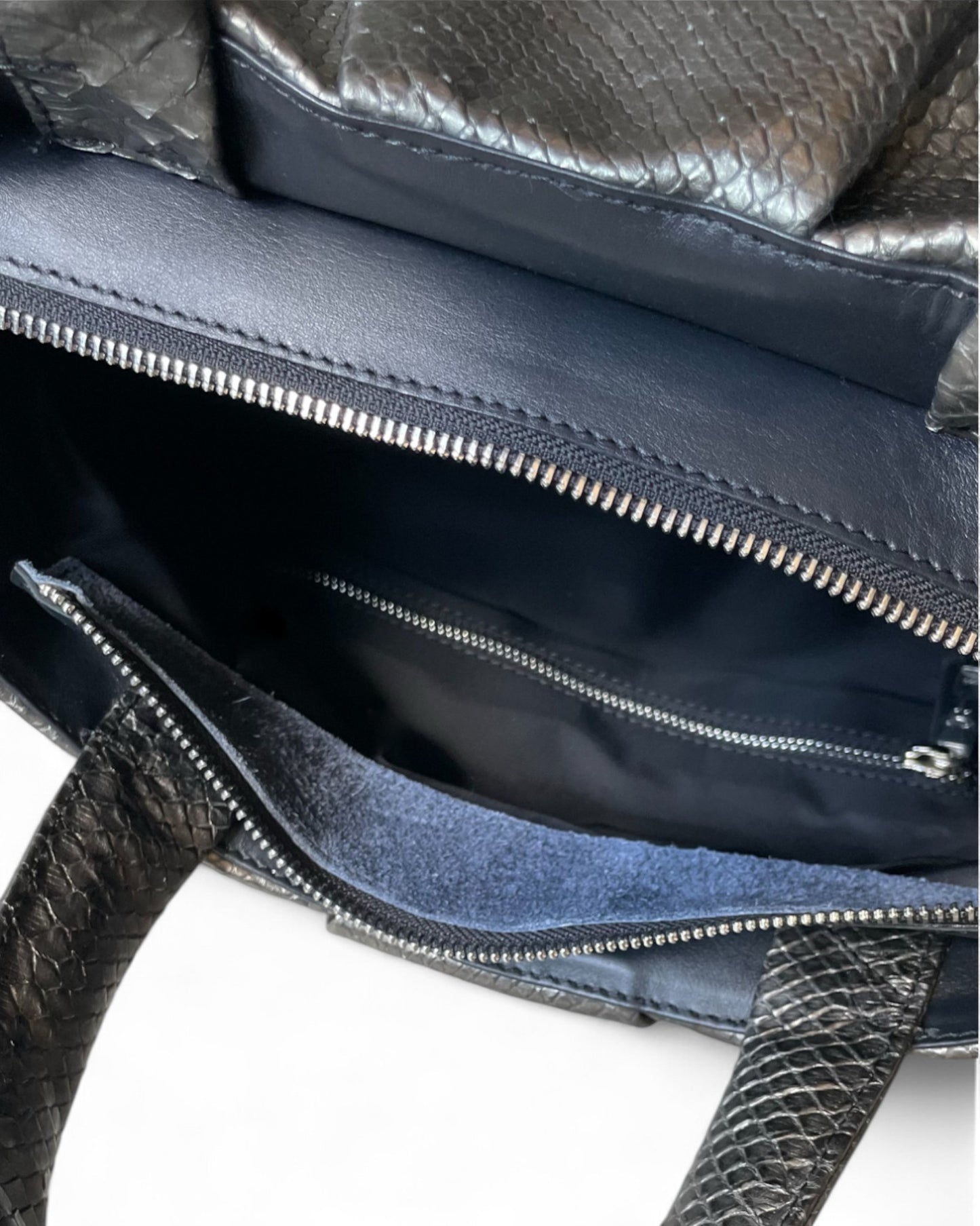 Fine Leather Bag 4862 Platino