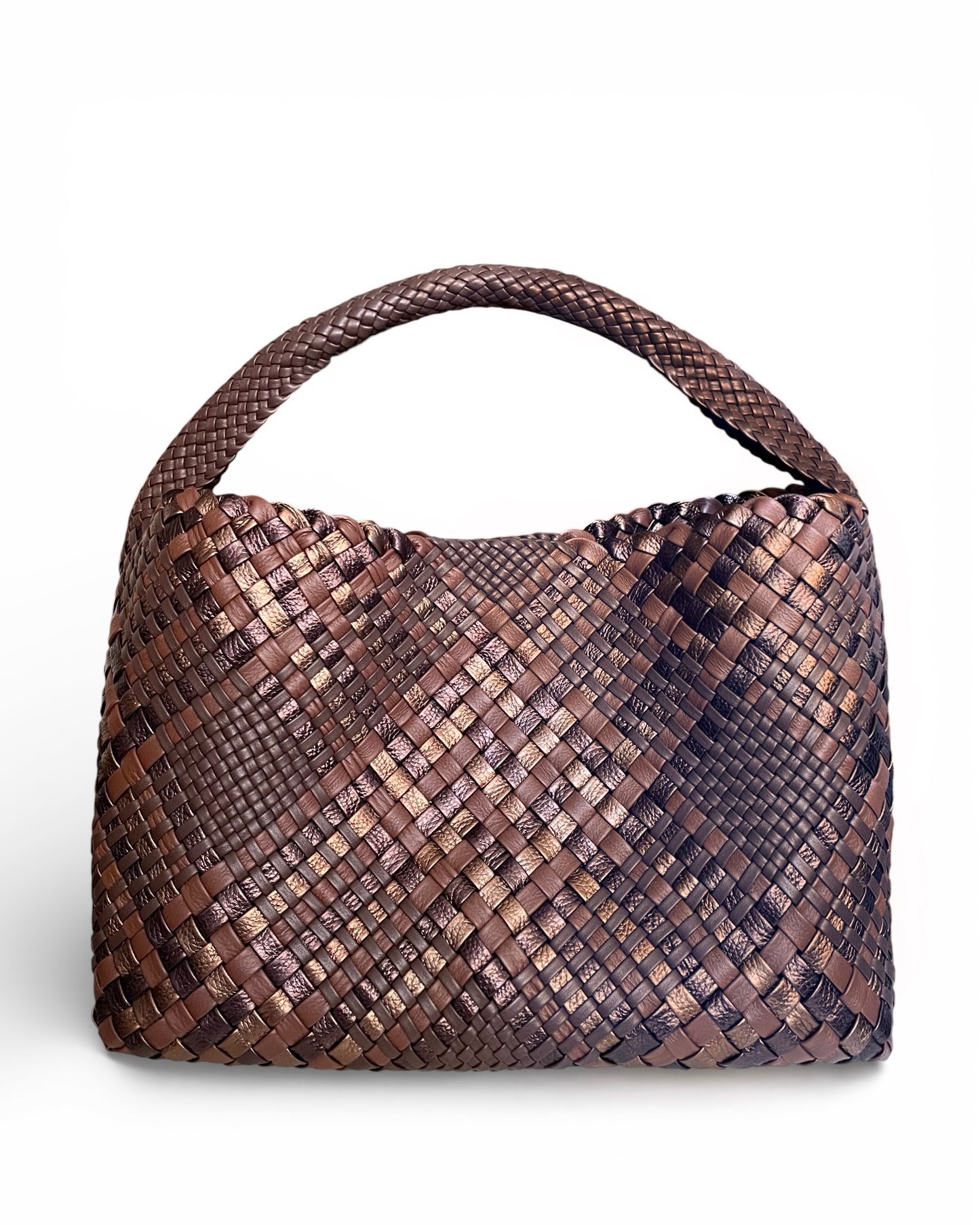 Handgewebte Tasche 4296 Schoko-Mix