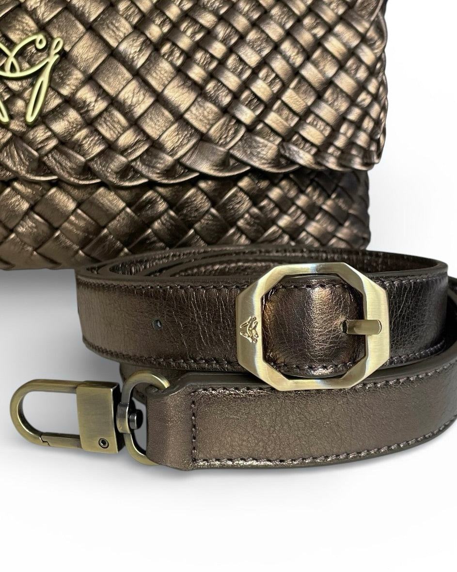 Handgewebte Tasche 5075 Besatz7549