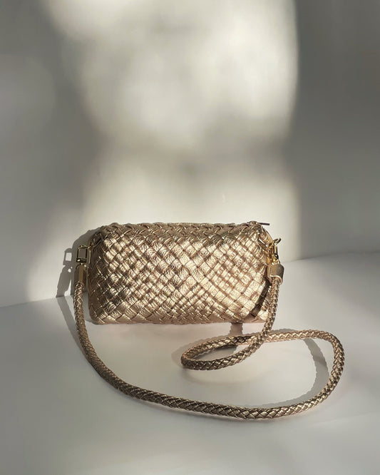 Handwoven Bag 5041 Trim Platino