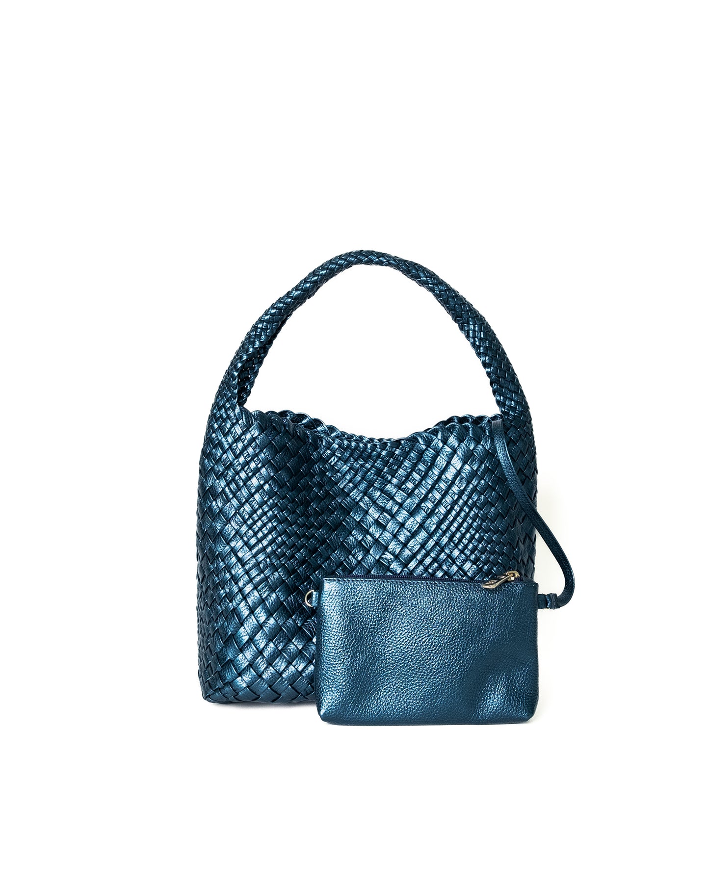 Handwoven Bag 4669 Trim Petrolio