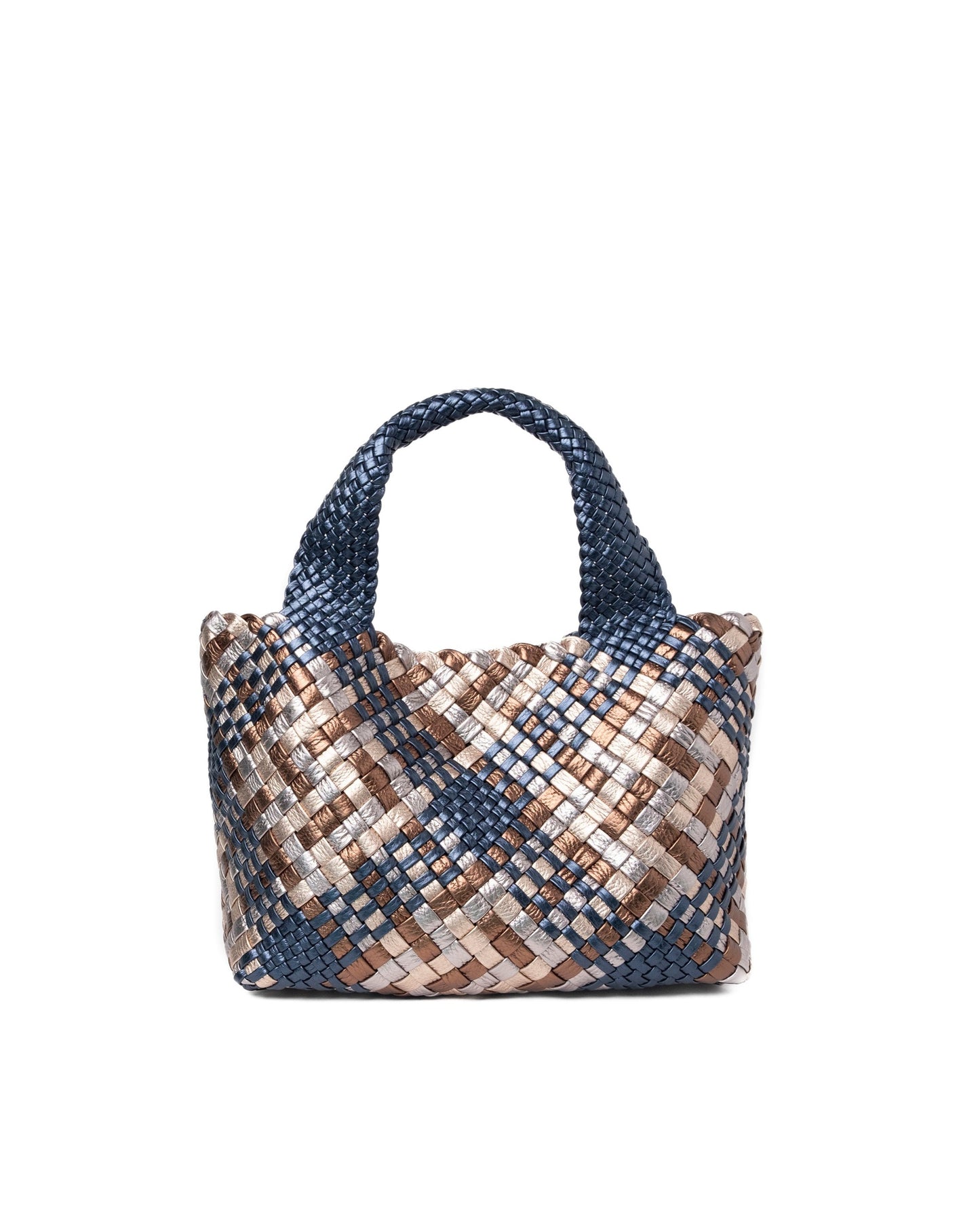 Handwoven Bag 4415 Trim Petrolio Combo