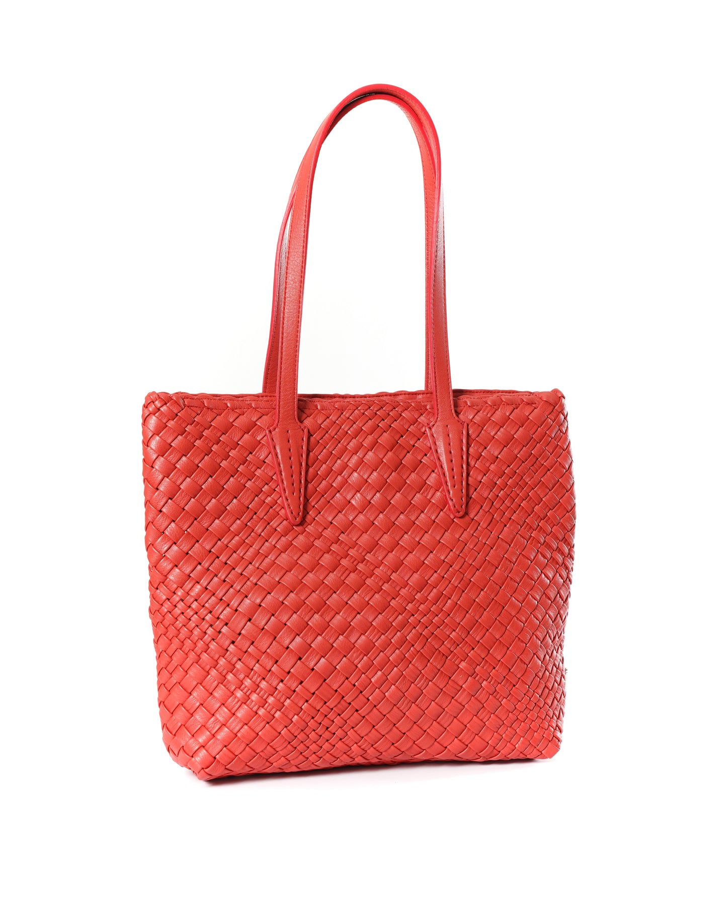 Handwoven Shopper Bag 5084 Lipstick