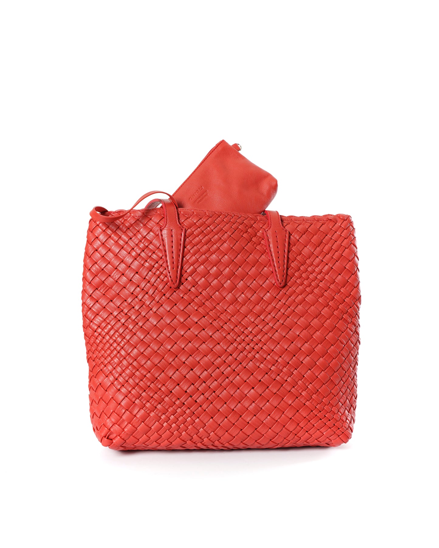 Handwoven Shopper Bag 5084 Lipstick