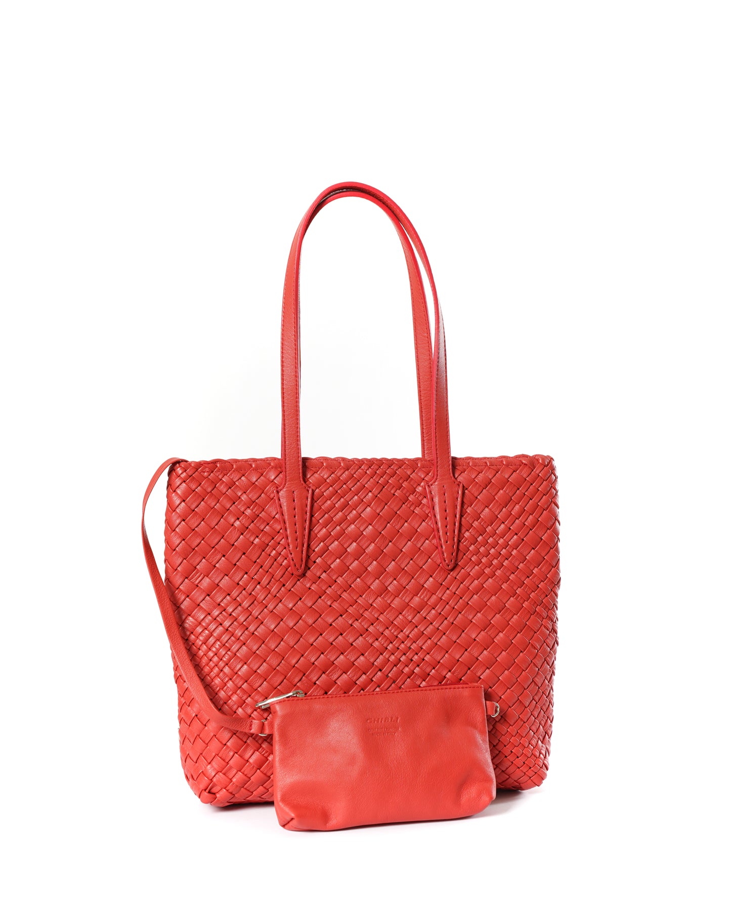 Handwoven Shopper Bag 5084 Lipstick