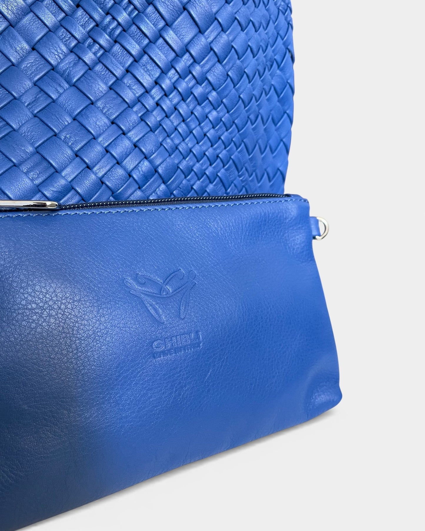Handgewebte Tasche 4669 Bluette