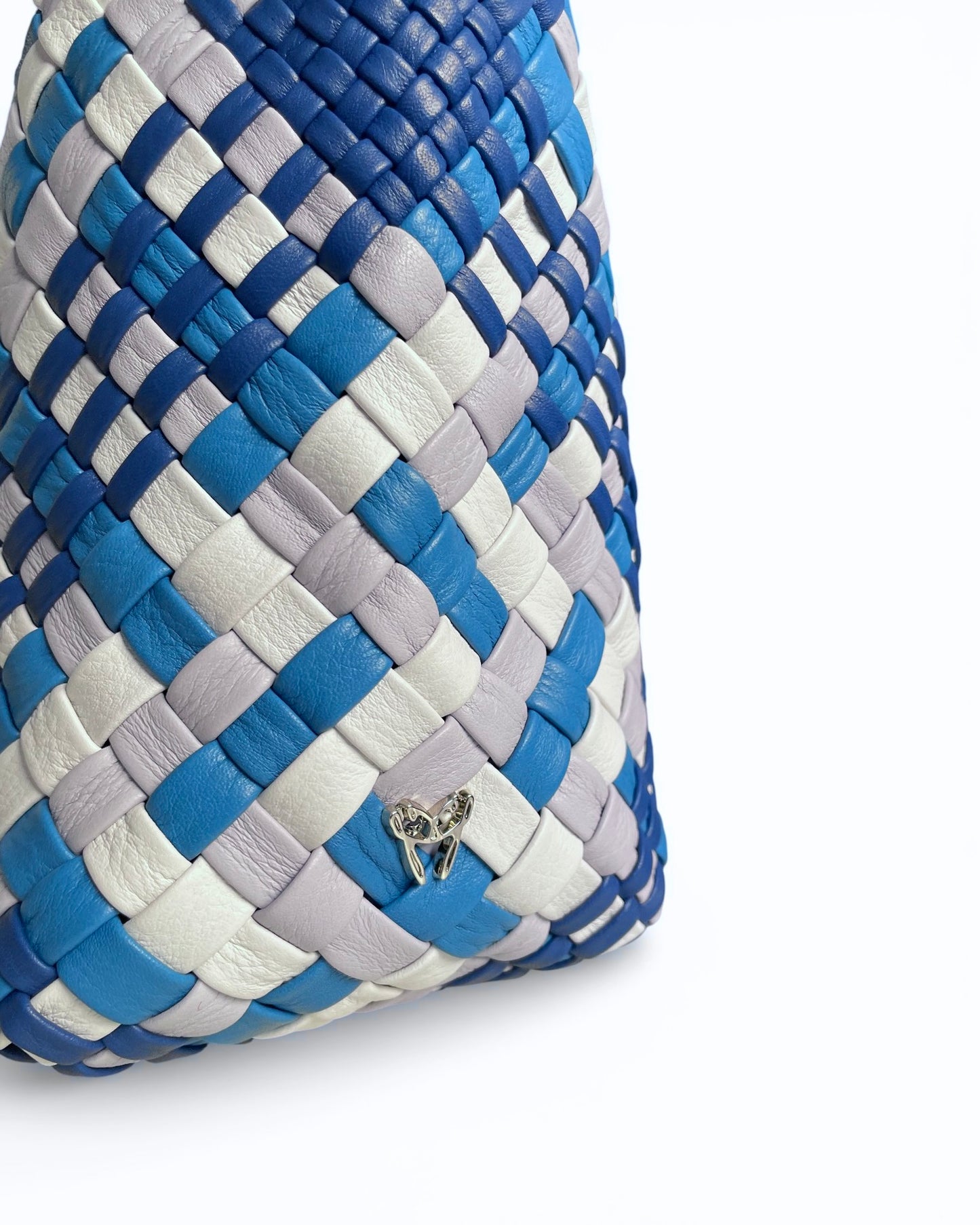 Handgewebte Tasche 4415 Blaumix