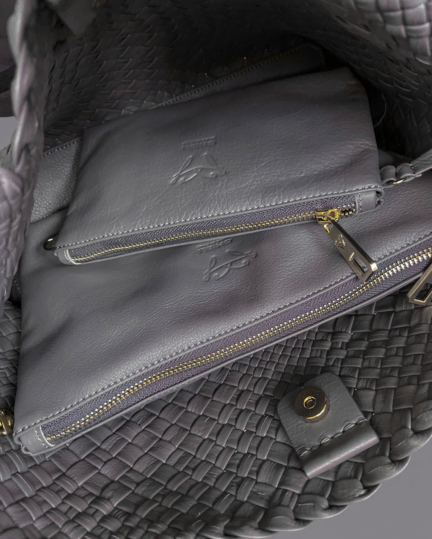 Handgewebte Tasche 4415 Fumo