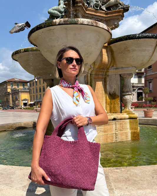Handgewebte Tasche 4296 Vinaccio Mix