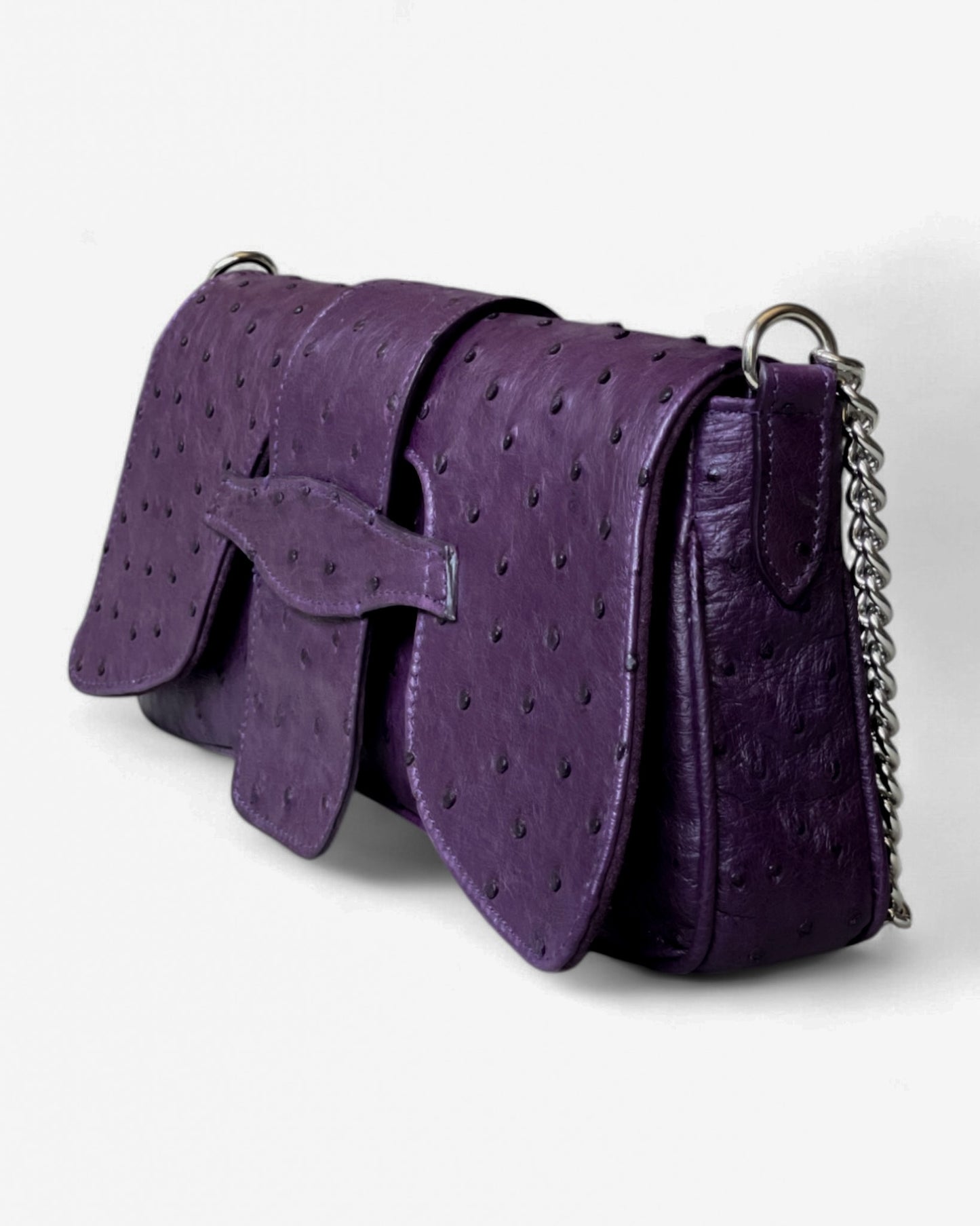 Fine Leather Bag 3182 Purple
