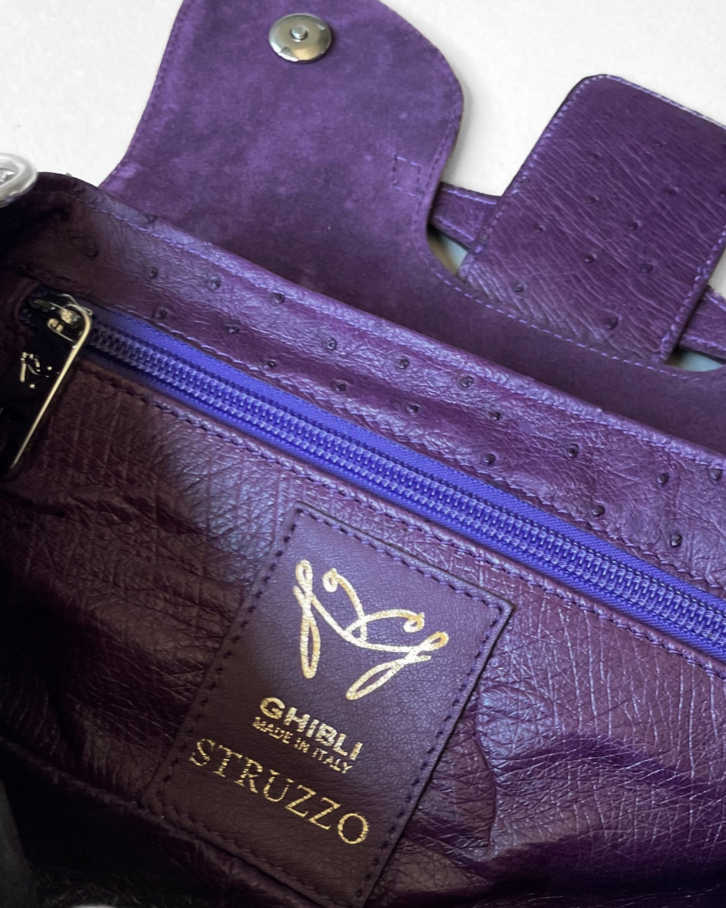 Fine Leather Bag 3182 Purple