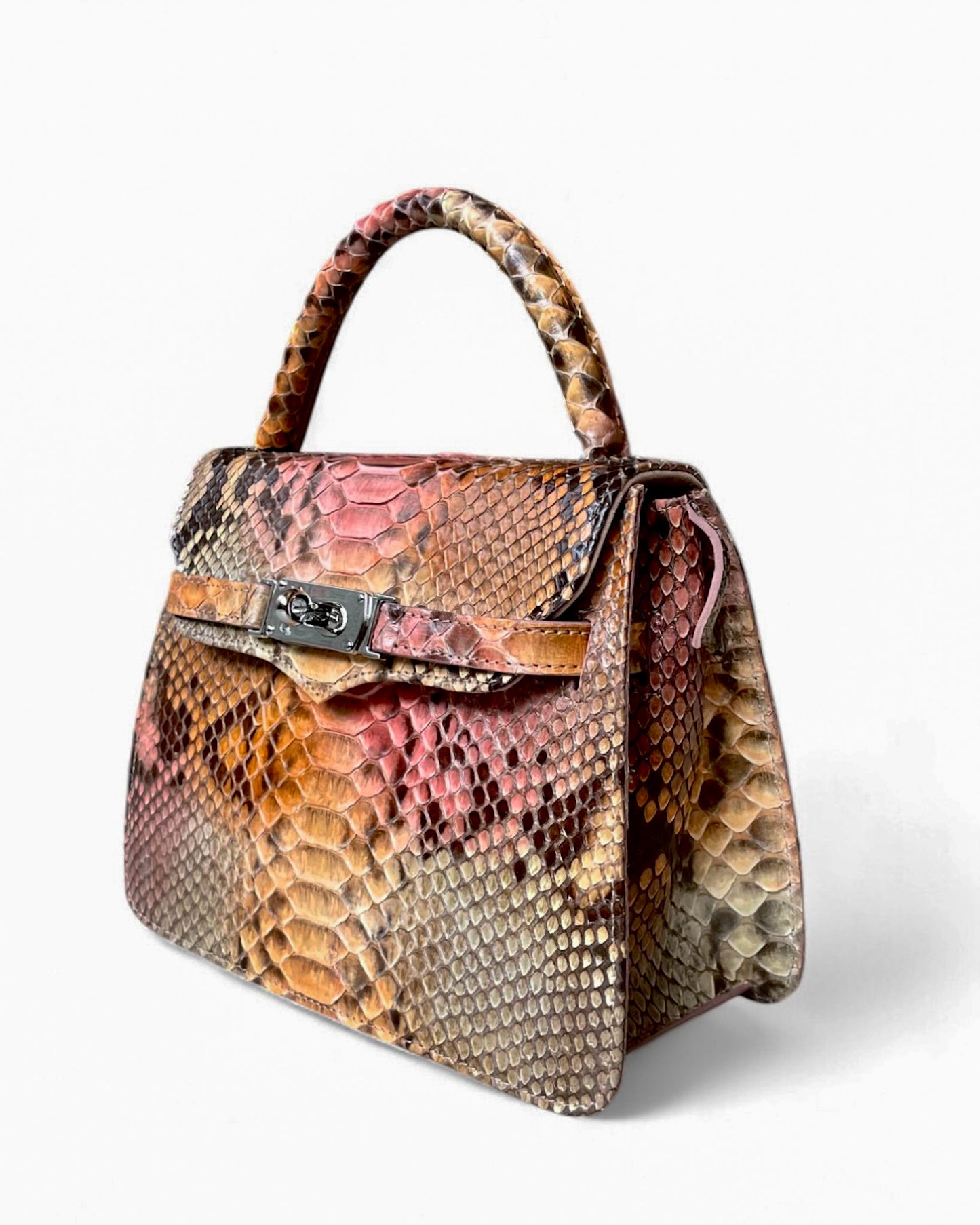 Fine Leather Bag 4824 Orange