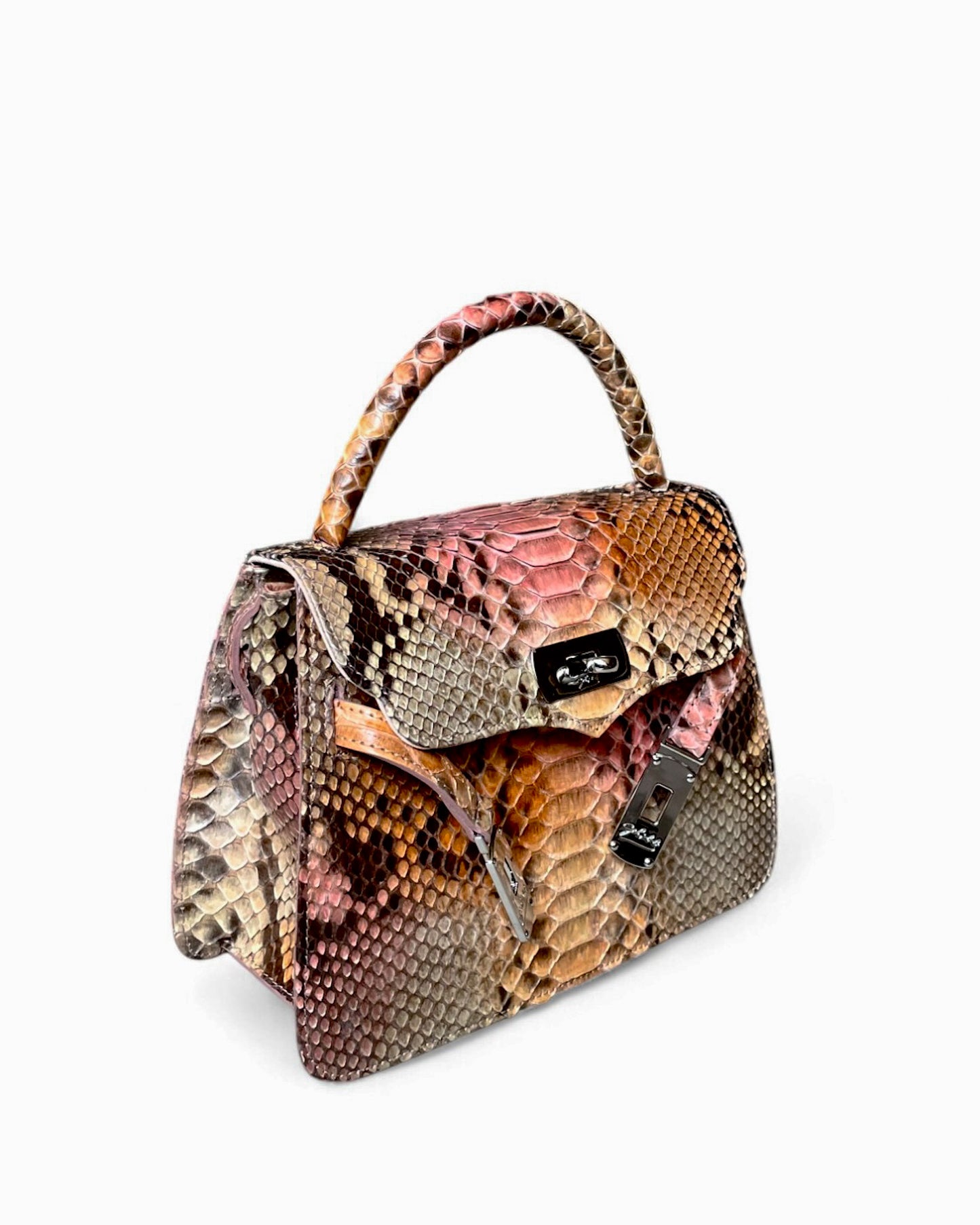 Fine Leather Bag 4824 Orange