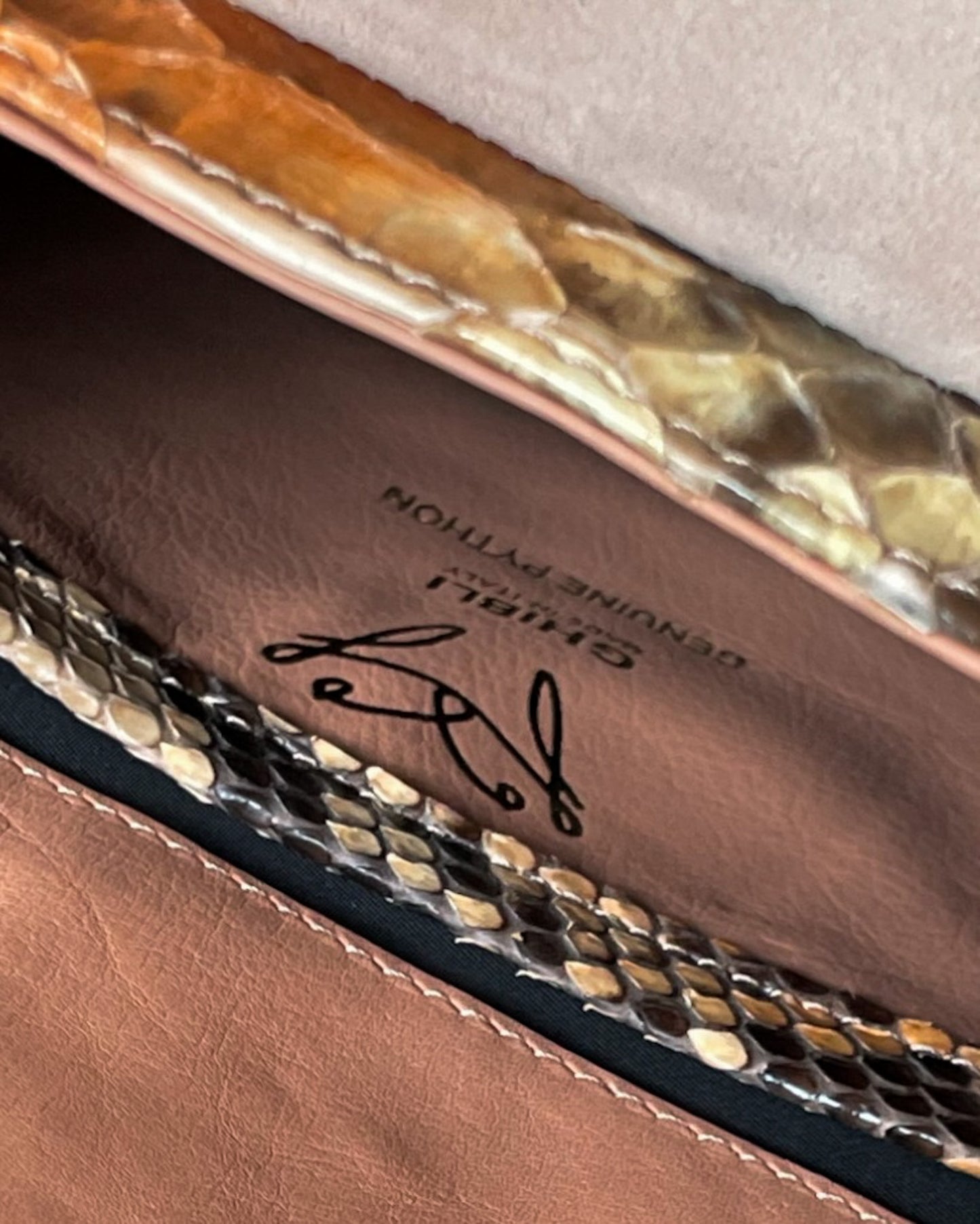 Fine Leather Bag 4824 Orange