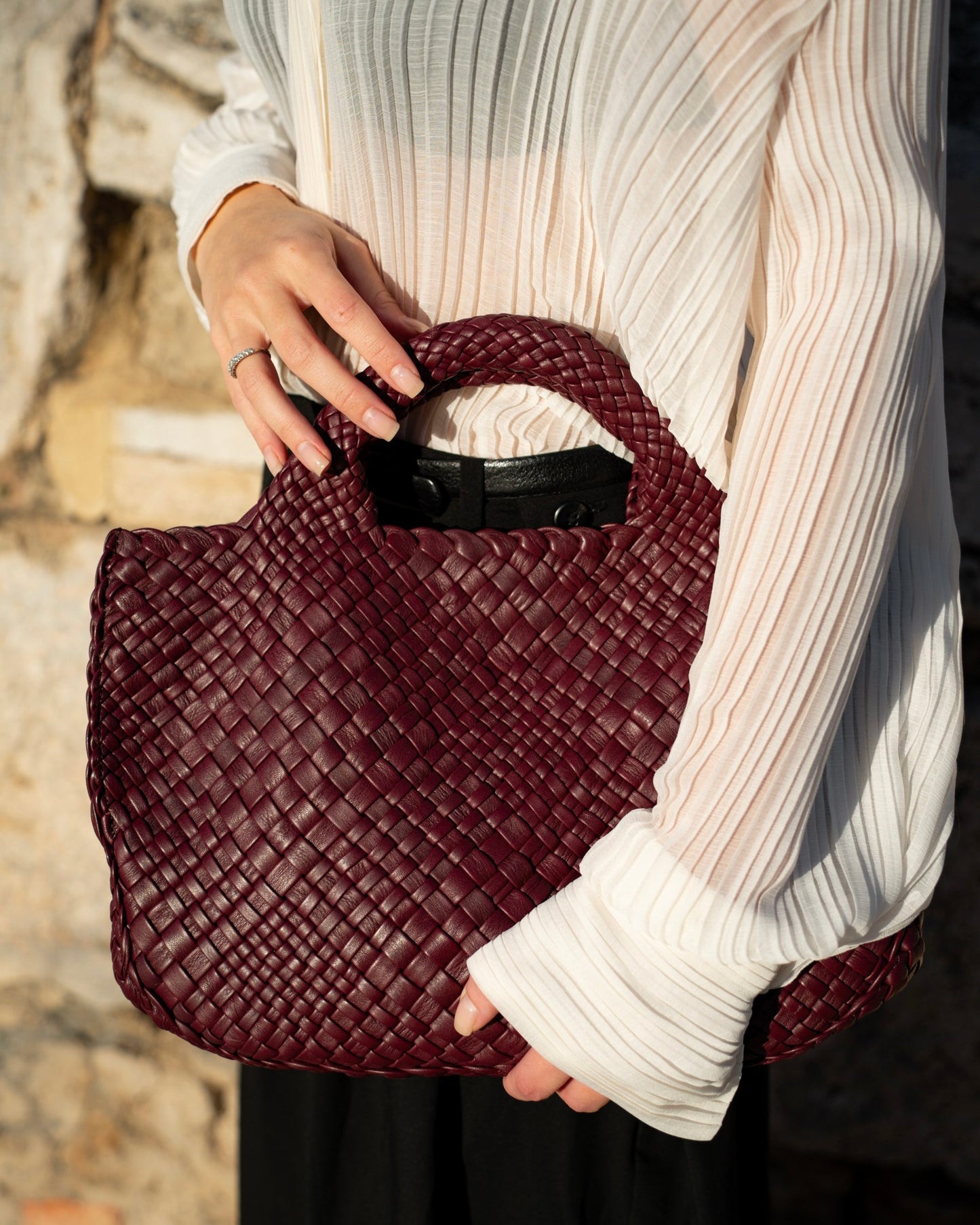 Handgewebte Tasche 4938 Vinaccio