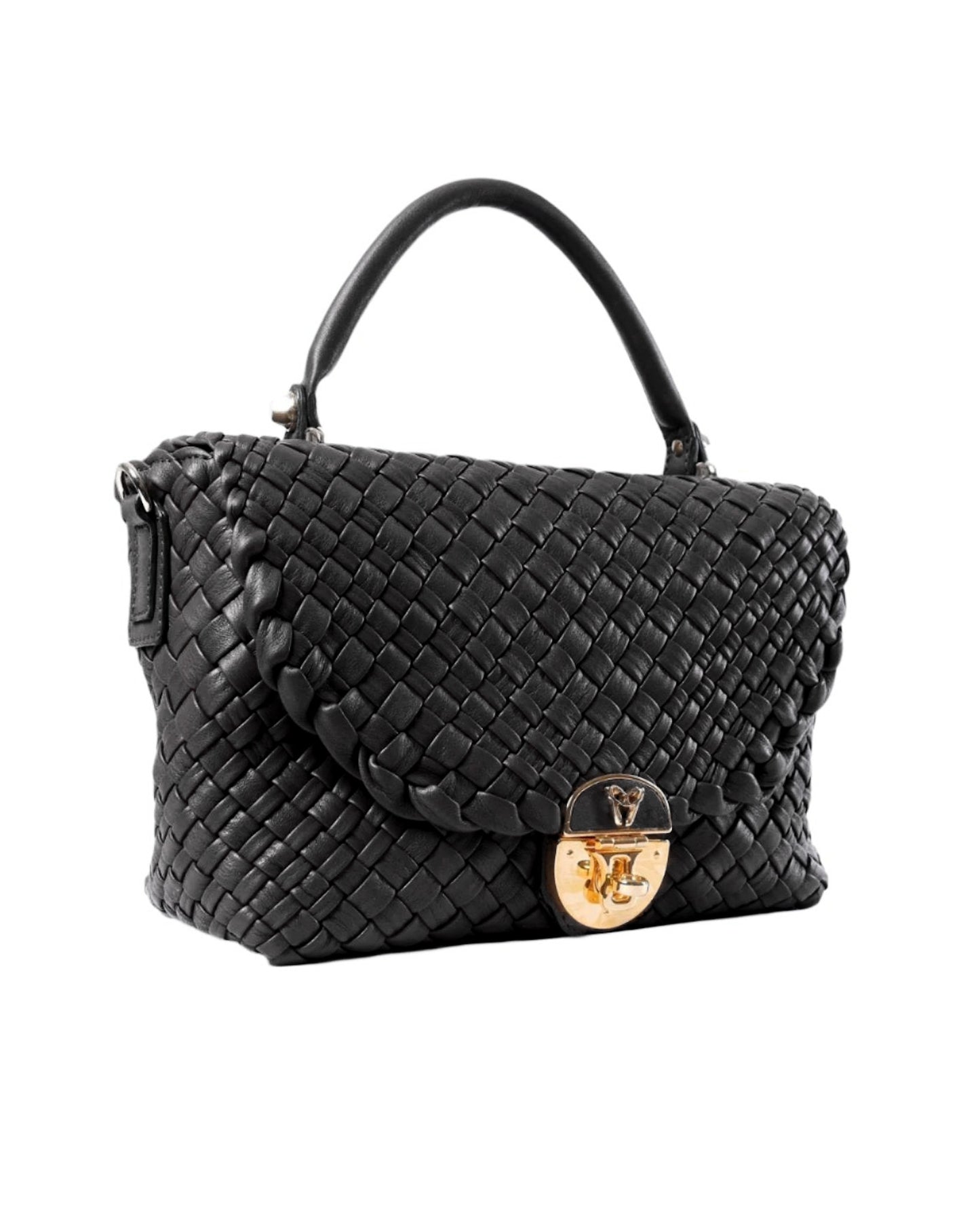 Handwoven Bag 4739 Nero