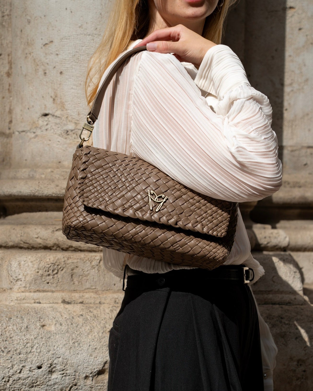 Handgewebte Tasche 5075 Gobi