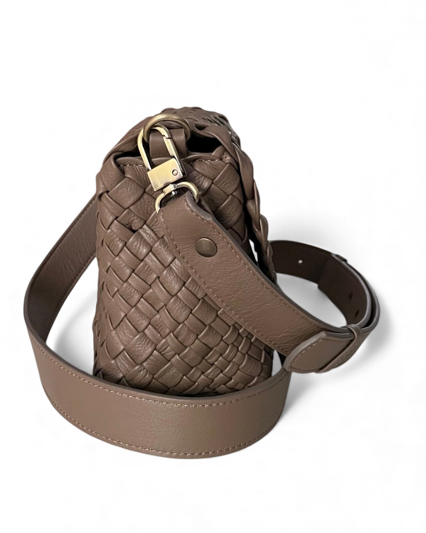 Handgewebte Tasche 5102 Taupe