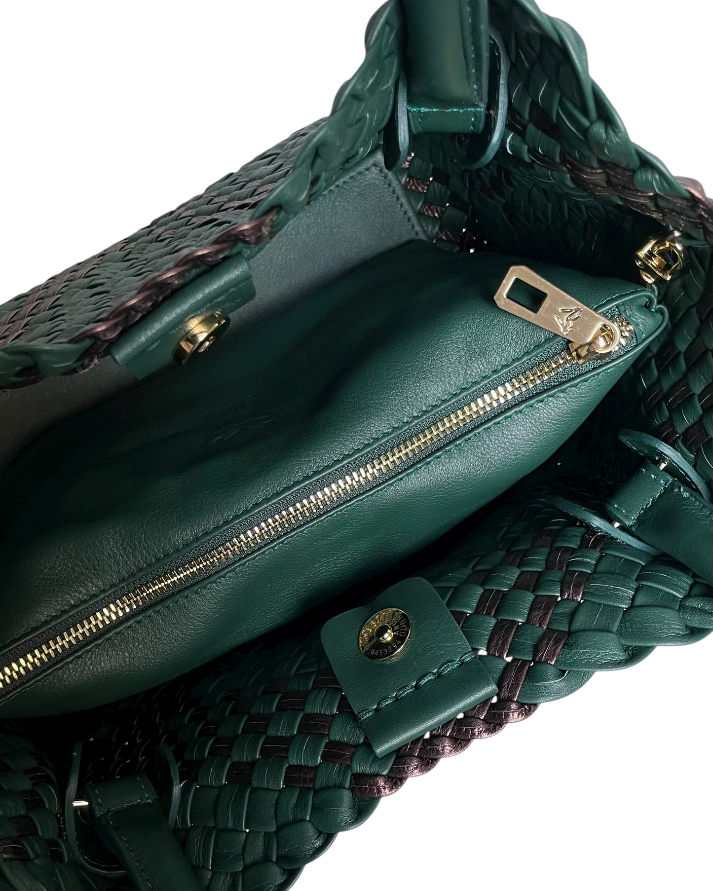 Handgewebte Tasche 4462 Grün