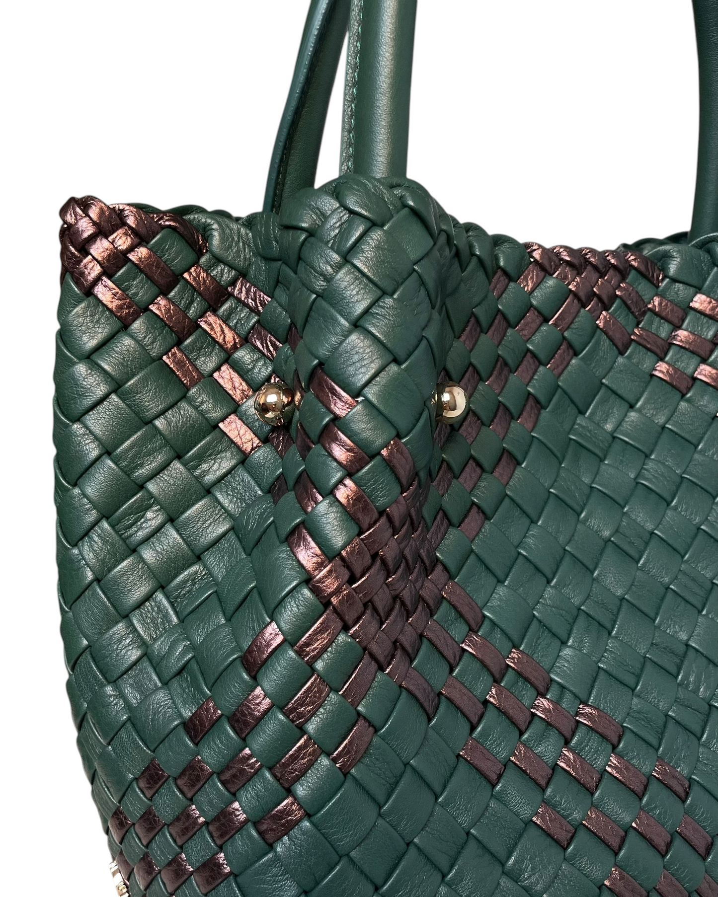 Handgewebte Tasche 4462 Grün