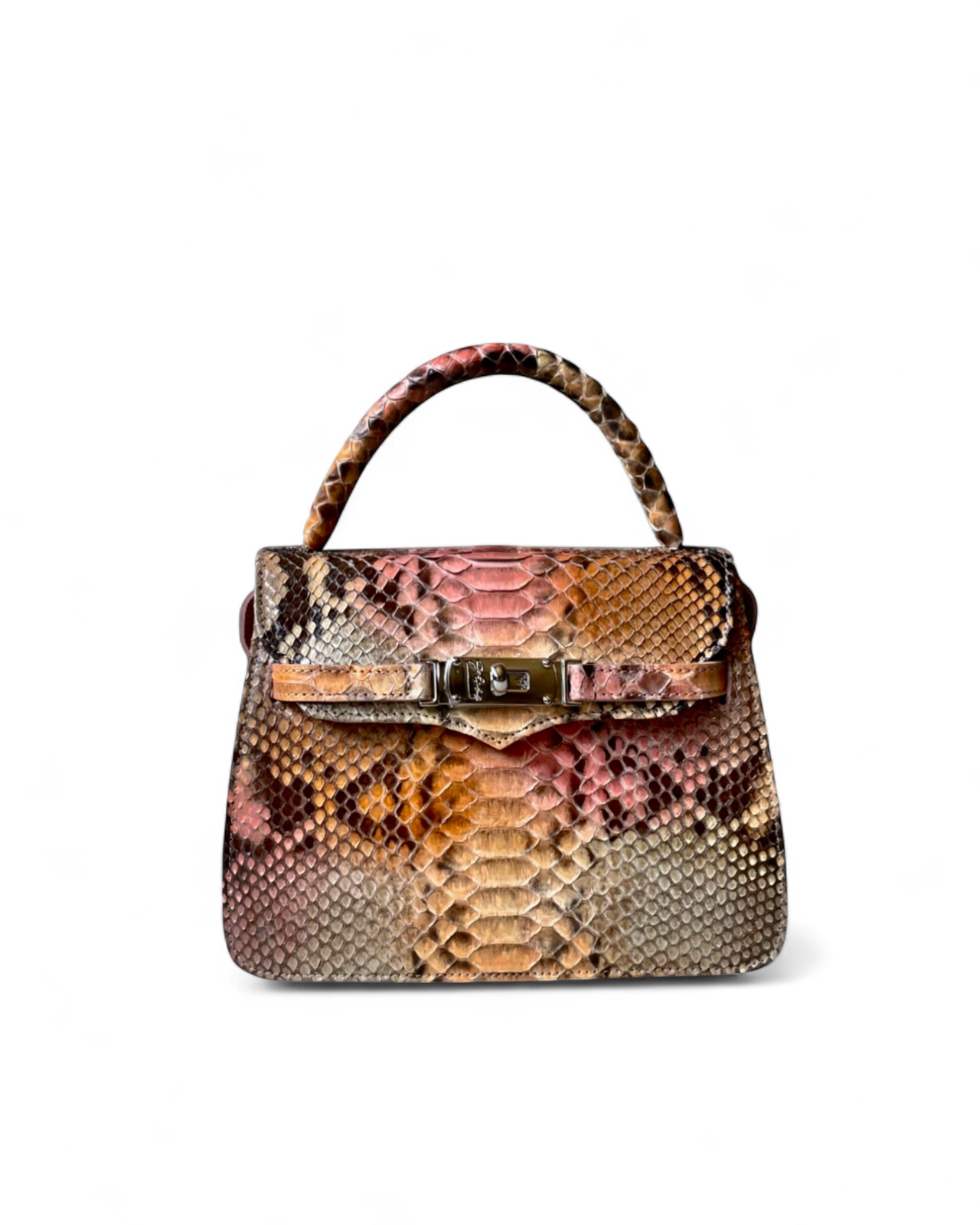 Fine Leather Bag 4824 Orange