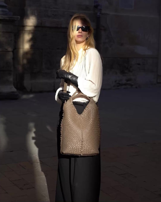 Handwoven Bag 5112 Taupe